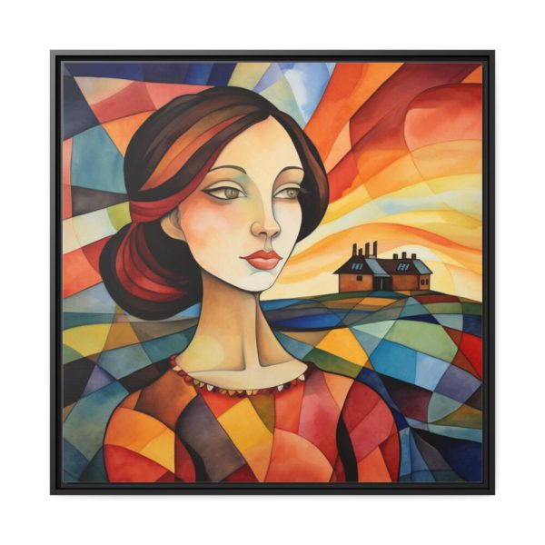88302-216.jpg Colorful Mosaic Style Pop Art I Framed Canvas