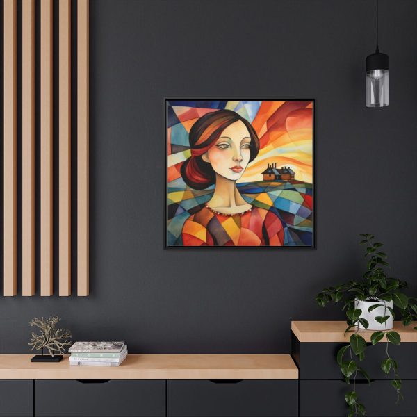 88302-219.jpg Colorful Mosaic Style Pop Art I Framed Canvas