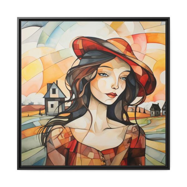 Colorful Mosaic Style Pop Art II Framed Canvas