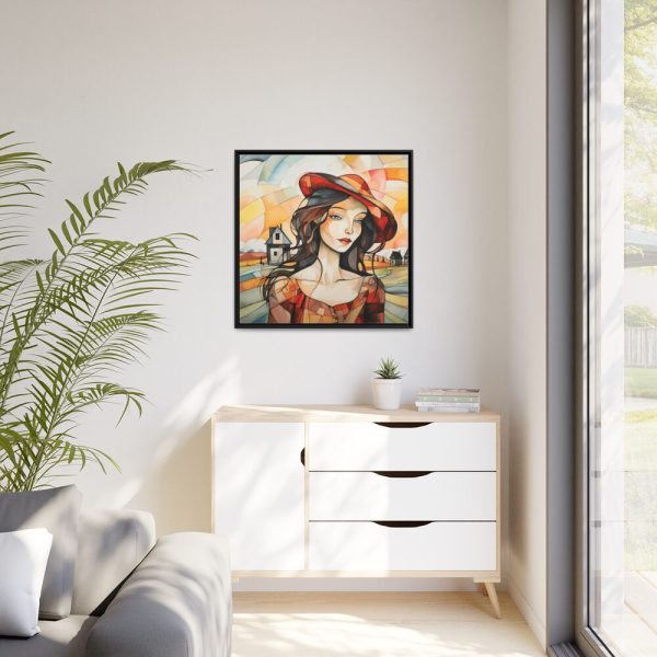 Colorful Mosaic Style Pop Art II Framed Canvas