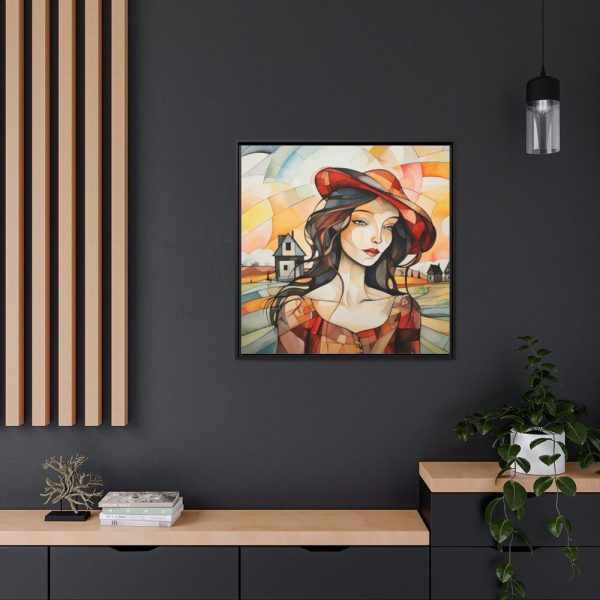 Colorful Mosaic Style Pop Art II Framed Canvas