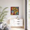 Pop Art People Laughing I Framed Canvas