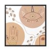 88302-296.jpg Hand, Eye and Face Abstract Boho Minimal Art Framed Canvas