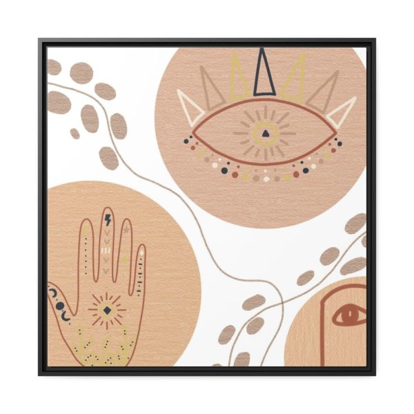 88302-296.jpg Hand, Eye and Face Abstract Boho Minimal Art Framed Canvas