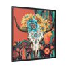 88302-305.jpg Boho Cow Skull Framed Canvas