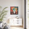 88302-308.jpg Boho Cow Skull Framed Canvas