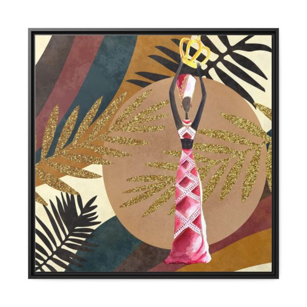 88302-311.jpg Boho Tropical Africa Woman Framed Canvas