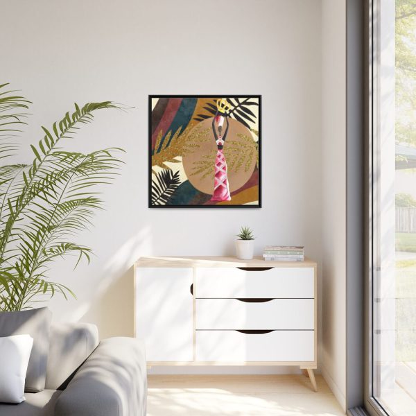 88302-313.jpg Boho Tropical Africa Woman Framed Canvas
