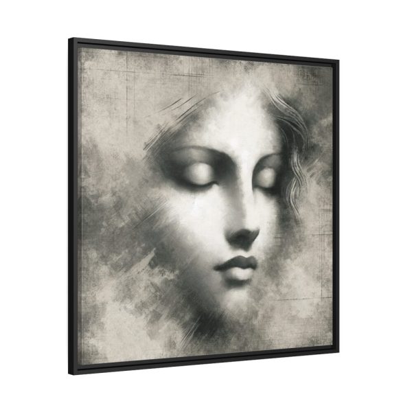 88302-5.jpg Woman Inspired by Leonardo da Vinci Framed Canvas