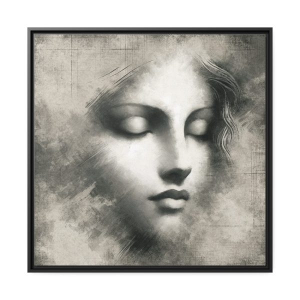 88302-6.jpg Woman Inspired by Leonardo da Vinci Framed Canvas