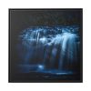 Waterfall at Night Framed Canvas