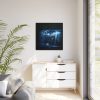 Waterfall at Night Framed Canvas