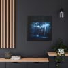 Waterfall at Night Framed Canvas
