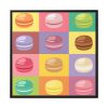 Macarons Pop Art Framed Canvas