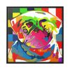 Pug Pop Art Framed Canvas