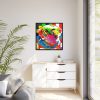 Pug Pop Art Framed Canvas