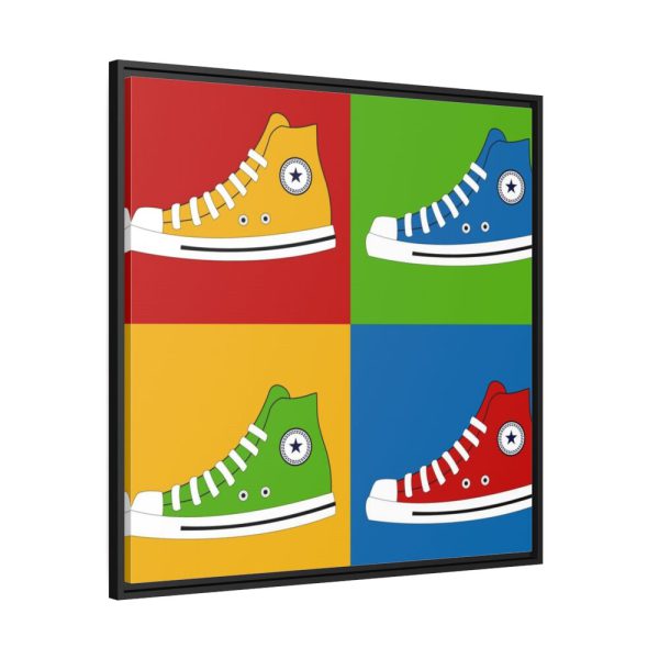 88302-95.jpg Sneakers Colorful Pop Art Framed Canvas