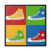 88302-96.jpg Sneakers Colorful Pop Art Framed Canvas