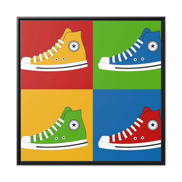 88302-96.jpg Sneakers Colorful Pop Art Framed Canvas