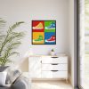 88302-98.jpg Sneakers Colorful Pop Art Framed Canvas