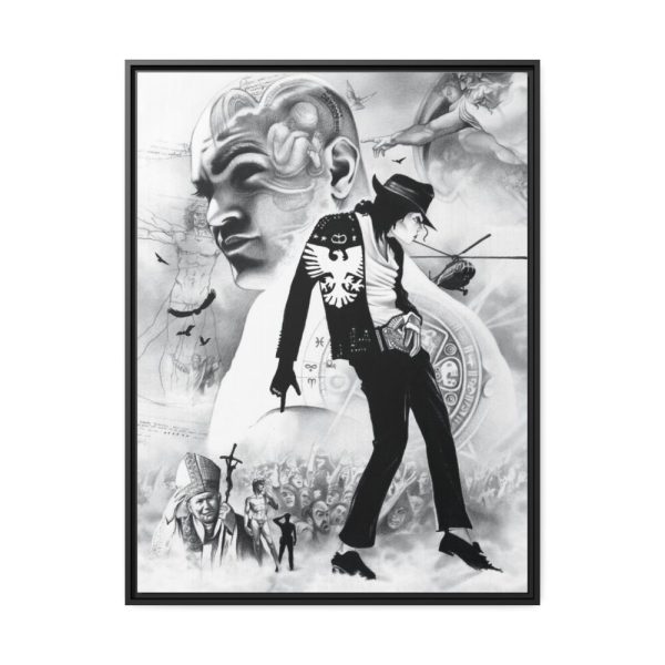 88303-1.jpg Michael Jackson Draw Art Framed Canvas