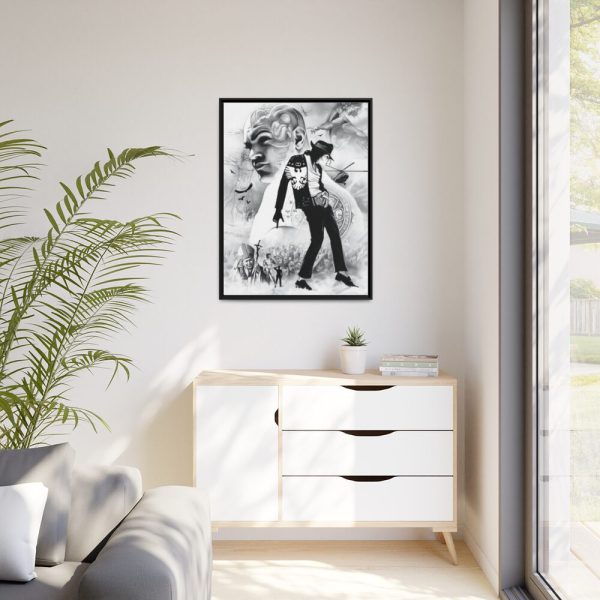 88303-3.jpg Michael Jackson Draw Art Framed Canvas