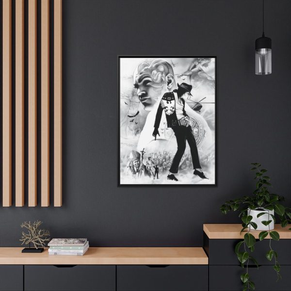 88303-4.jpg Michael Jackson Draw Art Framed Canvas