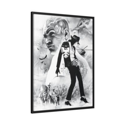 Michael Jackson Draw Art Framed Canvas