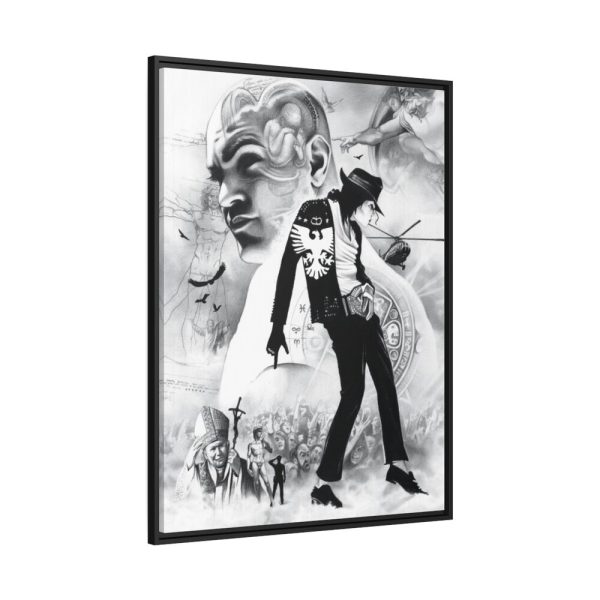 88303.jpg Michael Jackson Draw Art Framed Canvas