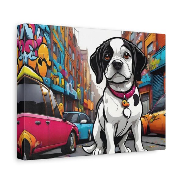Cartoon Dog Art Illustration Standard Canvas