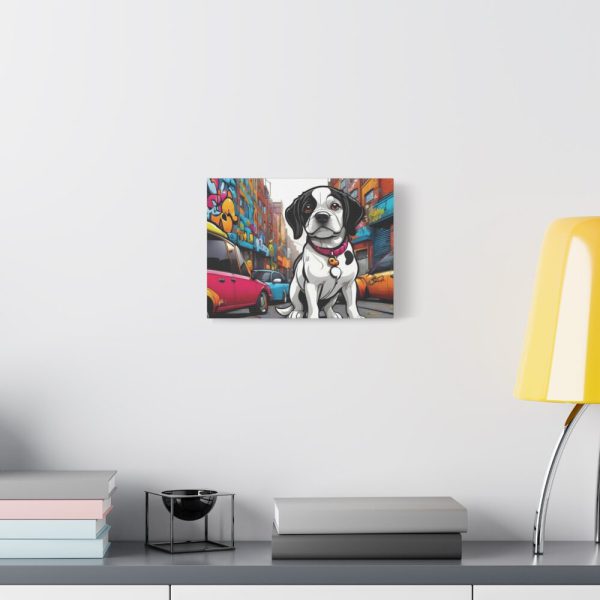 Cartoon Dog Art Illustration Standard Canvas