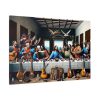 Modern Adaptation of Leonardo da Vinci's 'The Last Supper' With Legendary Musicians Standard Canvas