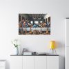 Modern Adaptation of Leonardo da Vinci's 'The Last Supper' With Legendary Musicians Standard Canvas