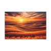 91638-126.jpg Golden Fields at Sunset With the Horizon Ablaze in Warm Colors Standard Canvas