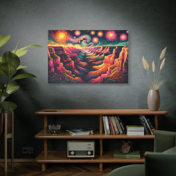 91638-14.jpg Grand Canyon Under Starry Night Standard Canvas