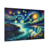 91638-15.jpg Niagara Falls Under Starry Night Standard Canvas
