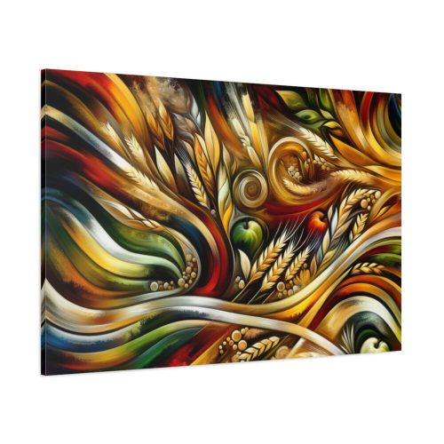 Abstract Harvest With Bold Colors an Patterns Standard Canvas