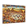 Spirit of Folk Art, Featuring a Harvest Festival Scene Standard Canvas