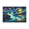 91638-16.jpg Niagara Falls Under Starry Night Standard Canvas