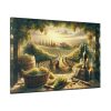 Grape Harvest With Lush Vineyards Standard Canvas