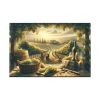 Grape Harvest With Lush Vineyards Standard Canvas