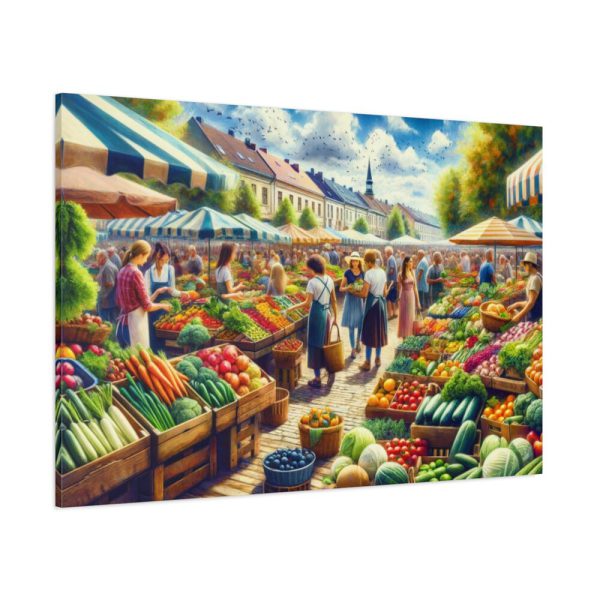 91638-175.jpg Lively Atmosphere of Farmers' Market Standard Canvas