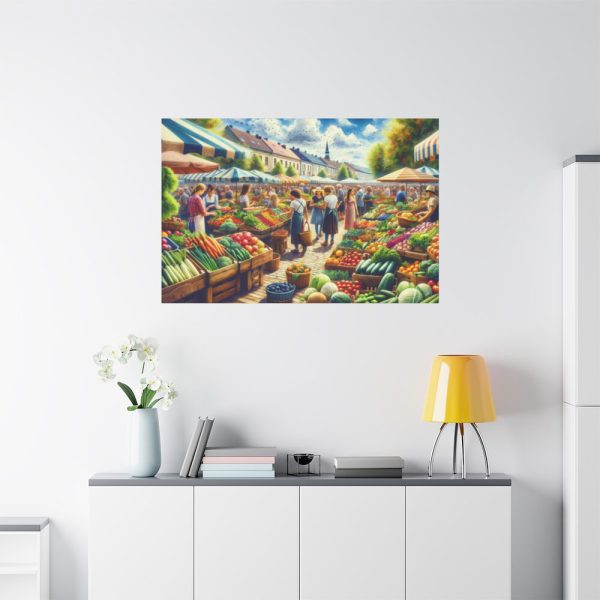 91638-177.jpg Lively Atmosphere of Farmers' Market Standard Canvas