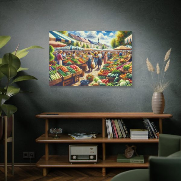 91638-179.jpg Lively Atmosphere of Farmers' Market Standard Canvas
