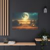 Harvest Moon Illuminating a Bountiful Harvest Field Standard Canvas
