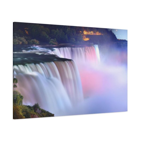 Colorful Niagara Falls During Evening Standard Canvas