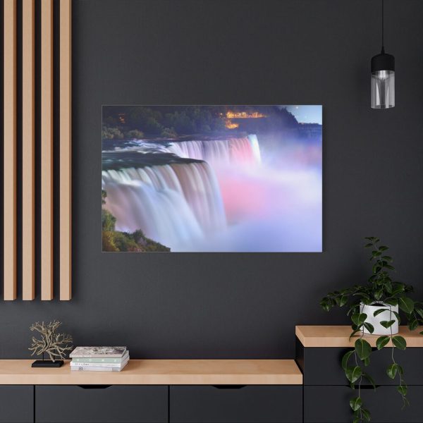 Colorful Niagara Falls During Evening Standard Canvas