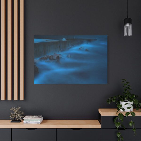 91638-198.jpg Blue Misty Sea at Night Standard Canvas