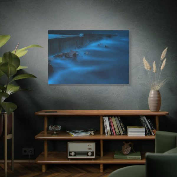 91638-199.jpg Blue Misty Sea at Night Standard Canvas