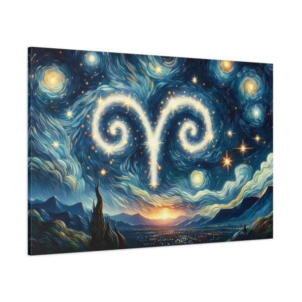Zodiac Sign of Aries Standard Canvas